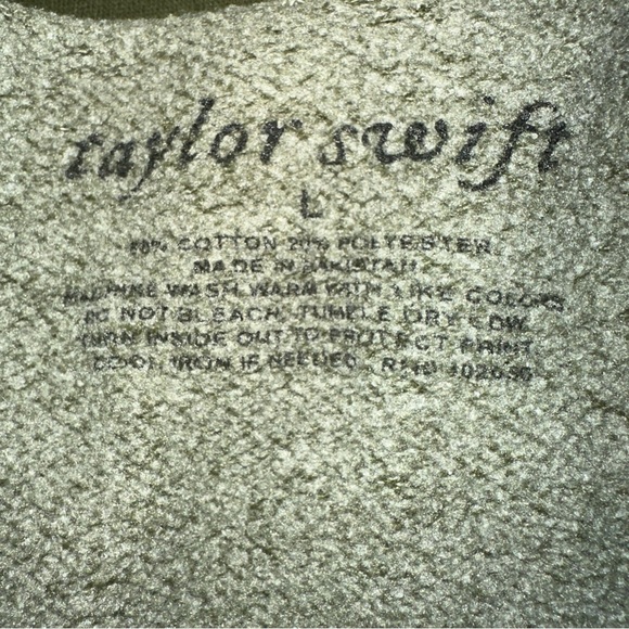 Taylor Swift Shirt Womens Large Green Ever and Evermore Hoodie Sweatshirt Y2K - Picture 2 of 8